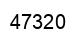 Number 47320 black image