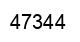 Number 47344 black image
