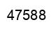 Number 47588 black image