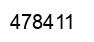 Number 478411 black image