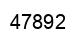 Número 47892 imagen negro