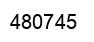 Number 480745 black image