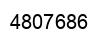 Number 4807686 black image