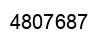 Number 4807687 black image