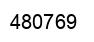 Number 480769 black image