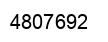 Number 4807692 black image