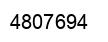 Number 4807694 black image