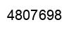 Number 4807698 black image
