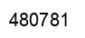 Número 480781 imagen negro
