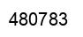 Number 480783 black image