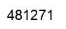 Number 481271 black image