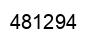 Number 481294 black image