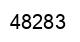 Number 48283 black image
