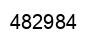 Number 482984 black image