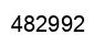 Number 482992 black image
