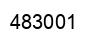 Number 483001 black image