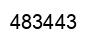 Number 483443 black image