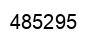 Number 485295 black image