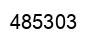 Number 485303 black image