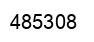 Number 485308 black image