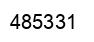 Number 485331 black image