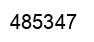 Number 485347 black image