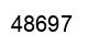 Number 48697 black image