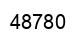 Número 48780 imagen negro
