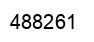 Number 488261 black image