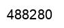 Number 488280 black image