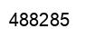 Number 488285 black image