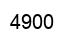 Number 4900 black image