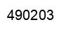 Número 490203 imagen negro