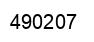 Número 490207 imagen negro