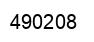 Número 490208 imagen negro