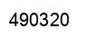 Number 490320 black image