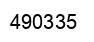 Number 490335 black image