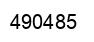 Número 490485 imagen negro