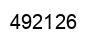 Number 492126 black image