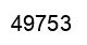 Número 49753 imagen negro