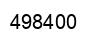 Number 498400 black image