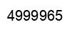 Número 4999965 imagen negro