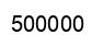 Número 500000 imagen negro