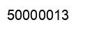 Number 50000013 black image