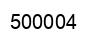Número 500004 imagen negro