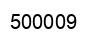 Número 500009 imagen negro
