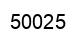 Número 50025 imagen negro
