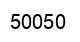 Number 50050 black image
