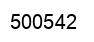 Number 500542 black image
