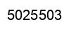 Number 5025503 black image
